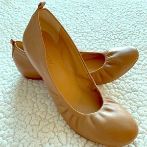 J. Crew Anya Leather Ballet Flats